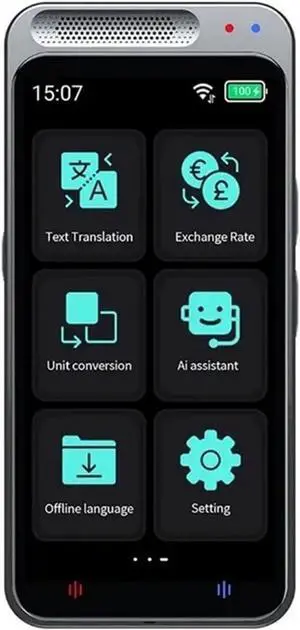 Language Translator Device, Voice Translator Device 138 Languages Real-time Recording Translation ligent Talking Translate Electronic Equipment for Business Learning Travel