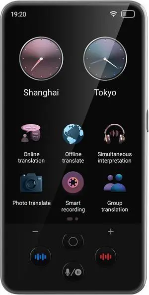 Portable Translator, Offline Language Translator, Offline Translation 19 Kinds, Simultaneous Interpretation 138 Kinds, Exchange Rate Conversion 25 Kinds, for Travel Learning