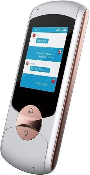 Offline Translator Device, Smart Language Translator Device, Portable Real-time Instant Offline/WiFi / 4G 2.0 Inch Touch Screen 77 Multi-Language Translation Translator,Black