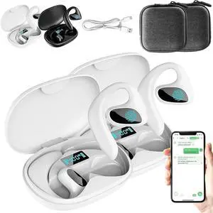 Talkbuds Translator, Talk Buds Translator, AI Translation Earbuds Real Time Speak Globally 144 Languages High Accuracy Online Translation for Travel Business Learning (2PCS White)