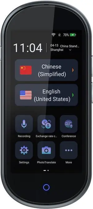 FLEXMAN AT40 Language Translator Device, 109 Languages 4G Smart AI Instant Translation with Rear Camera, 2GB+16GB Portable Offline Face to Face Bidirection Translation