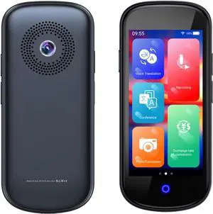 AI Language Translator Device,137 Languages Translation Real Time,Two-Way Instant Portable Traductor,Offline/Voice/Photo Translator, Translating Device for Travel,Business,Study-Grey