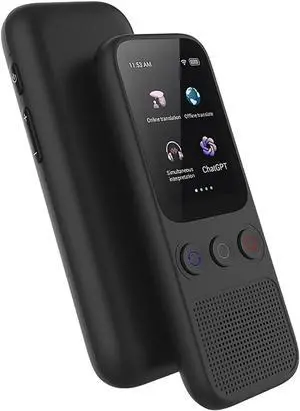 Language Translator Device, Portable Two-Way Real-Time Language Translator with 2.0-inch HD IPS Screen, 138 Languages Translated Online, Noise Reduction Use for Travel Business Learning