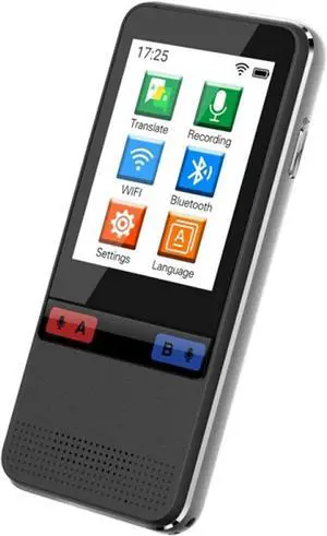 Smart Voice Language Translator Device,Real-time Two-Way Offline Sp/Text WiFi 2.4 inch IPS Touch Screen Support 75 Languages for Learning Travel Business Shopping Eng,d