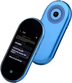 Language Translator Device, 108 Language Smart Translations in Real Time, Supports Voice/Offline/Text/Recording/Photo Translation, with 3.0Inch Touch Screen,Red (Red) Vision (Blue)