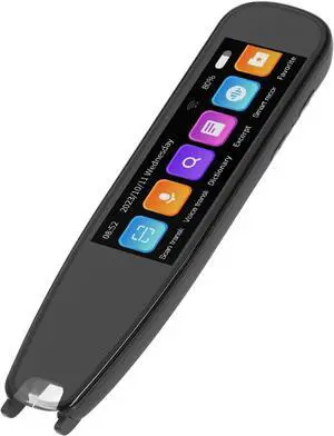 Translator Pen Reading Pen for Language Learners, Translation Scanning Pen, Voice Offline Text Excerpt Translation, 3.7 inch Display Screen, for Business Travel
