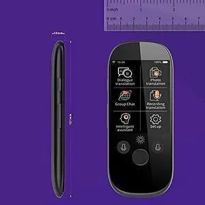 2.4 Inch Screen Voice Translator Device, AI Smart Business Travel Translator, Supports 45 Languages & 14 System Languages, 512GB+4GB Memory, WiFi Offline Translation