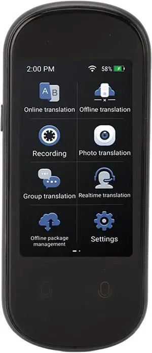 Language Translator Device, 3.1 Inch HD Touch Screen 138 Languages Oline Photo Translation 1200mAh Language Translator in Real Time