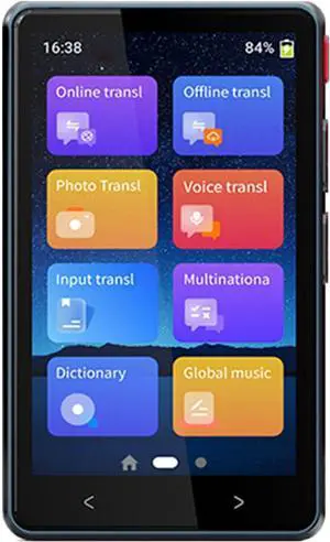 Language Translator Device, 4in Real Time 135+ Languages Portable Voice Photo Translation Machine for Travel, with Super Sound Level Speakers and Noise Absorbing Microphone