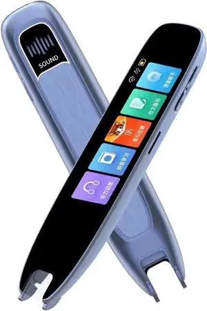 Smart Voice Scan Translator Pen Real Time 13 System Language Translator Multifunction Dictionary Translation Business Travel(Blue)