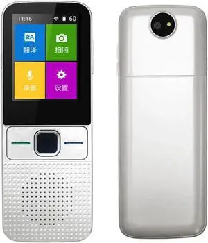 T10 Offline Voice Translator Smart Portable 137 Languages Real Time Translator Without Internet Inter-Translation Machine(White)