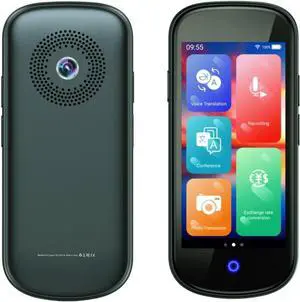 AI Language Translator Device with 137 Languages,Portable Traductor,Two-Way Translation for Voice/Text/Offline/Photo, Accuracy Instant Translating Device for Travel Business Study-Light Grey