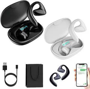 Roostick Translator Earbuds, Aily Mur V2 Language Translator Earbuds, Real Time AI Headphones Language Translation, 144 Languages High Accuracy Online Translation (2PCS)