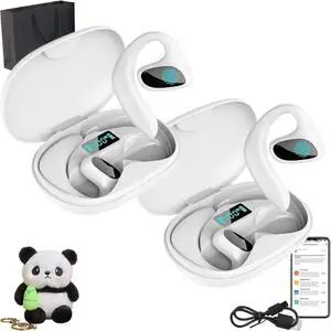 Roostick Translator, Roostick Translator Earbuds, 144 Languages & Accents Two-Way Translator Pods Real Time, Ai Translation Earbuds Real Time, High Accuracy Online Translation (2pcs White)
