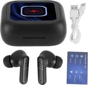 Language Translator Earbuds, Visual IPX5 Noise Cancellation Translator Device Earphone Supports 137 Languages Online Translation Bluetooth V5.4 for Translate (Black)