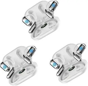 AI Language Translation Earbuds, 3-in-1 Translator Earbuds Real-Time 144-Languages Translation Wireless Earbuds, Fit iOS and Android (White-3PCS)