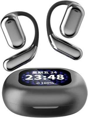LCD Color Screen Open Bluetooth Ear, Sports Headphones, Ear-Hook Earbuds, Ear Conduction Earbuds, Intelligent AI Translation Ear