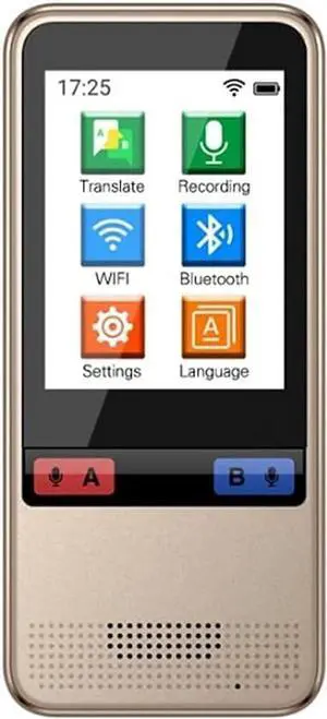 Portable Language Translator Device,2 Languages Offline Translator 45 Languages Mini Smart WiFi Voice Translator with 2.4 Inch Touch Screen WZSS Independence