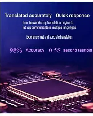 Bluetooth Translation Earbuds Real Time 144 Language Translator Noise Cancelling 15 Hour Battery Life Ideal for Travel and Business (White)