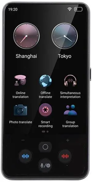 Travel Language Translator, 138 Languages 2 Way Real Time Offline Photo Translation Touchscreen AI Voice Translator, 1GB + 8GB, 3.97in Screen, for Android 6.0 with 2000mAh Battery