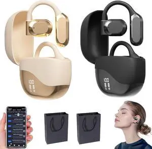 AI Translating Ear Buds, 2025 New Wireless Bluetooth Translation Earbuds Open Ear, Real Time 144 Languages Two Way Translator Earbuds for iPhone & Android (2PCS)