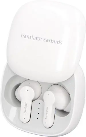 FLEXMAN Language Translator Earbuds, 74 Languages 70 Accents BT5.0 Touch Mode Noise Reduction Simultaneous Translation Type C, Simultaneous Translation