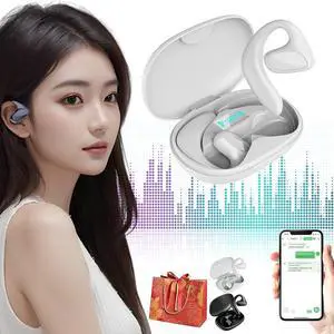 Flegobey - Flegobey Translator Earbuds, 144 Languages Translator Earbuds Real Time, Wireless Bluetooth Translation Earbuds, Pro Wireless Bluetooth Translation Earbuds (White)