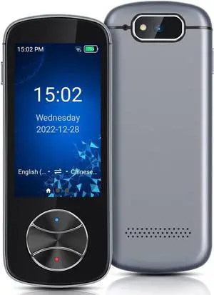 3.0in IPS Touch Screen Intelligent Translator 1500mAh tomatic Converter Electronic Interpreter Compatible with Android
