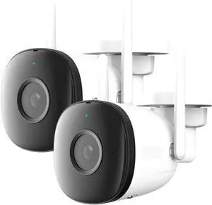 2C 4MP WiFi Camera Weatherproof IP67 AI Human Detection Outdoor Surveillance IP Camera Wholesale(3.6mm,US Plug_2PCS Bullet 2C 4MP)