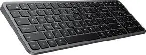 iClever BK20 Bluetooth Keyboard, with Numeric Keypad, Multi-Device Rechargeable and Stable Connection Compact Size Wireless Keyboard for MacBook, Laptop, iPad, Tablet, Windows
