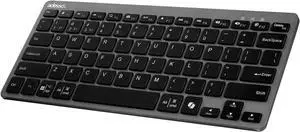 Adesso EasyTouch 7000 Multi OS Multi-Device Bluetooth Scissor Switch Keyboard with Copilot AI Hotkey - Wireless, Rechargeable, Quiet Keystrokes WKB-7000BB