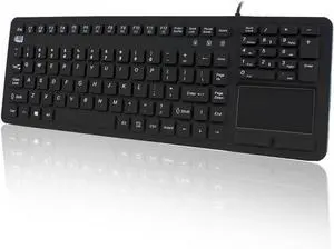 Adesso SlimTouch 270-Antimicrobial Waterproof Touchpad Keyboard(AKB-270UB)