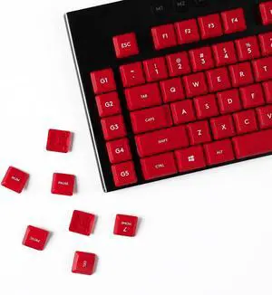 YMDK Solid Color Simplicity Keycaps PBT Material Low Profile Keycap Compatible with Logi G813 G815 G913 G915 G913 tkl G915 Keyboard