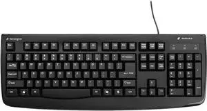 Kensington K64407US Pro Fit USB/PS2 Washable Keyboard with Anti-microbial Protection (Black)