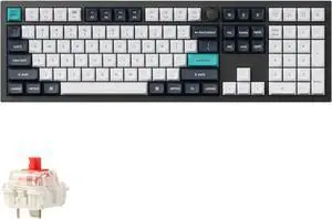 Keychron Q6 Max Wireless Mechanical Keyboard - Full Size, Aluminum Body, Tri-Mode (BT/2.4G/USB-C), Hot-Swappable Gateron Red Switch, RGB, Programmable Knob - for Mac/Windows/Linux - Black