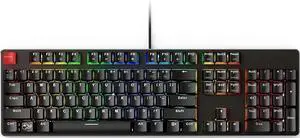 Glorious Custom Gaming Keyboard - GMMK 100% Percent Full Size - USB Wired Mechanical Keyboard - RGB Hot Swappable Switches & Keycaps - Black Metal Top Plate