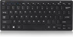 Adesso SlimTouch WKB-1100BB Bluetooth 30 Scissor-Switch Mini Keyboard with Multimedia Hotkeys