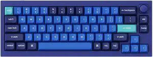 Keychron Q2 Hot-swappable Wired Mechanical Keyboard with RGB LED|Gateron G Pro Red Switch|Knob Version|for Windows and Mac OS|65% Layout (68 Keys)|Aluminum Frame (Navy Blue,Q2-O1)