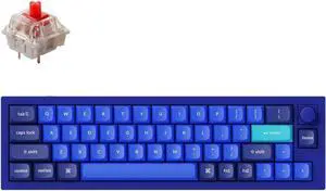 Keychron Q9 Hot-swappable Wired Mechanical Keyboard with RGB LED|Gateron G Pro Brown Switch|Knob Version|for Windows and Mac|Ultra Mini Layout (47 Keys)|Aluminum Frame (Blue,Q9-O3)