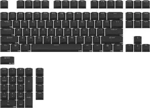 Drop Skylight Series Keycap Set  Doubleshot PBT, OEM Profile, Shine-Through, Backlit, for Cherry MX Switches & Clones, and CTRL, ALT, ENTR, TKL, and 61, 87, 104, and 108-key layouts (Black)