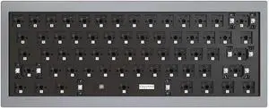 Keychron Q4 Hot-swappable Wired Mechanical Keyboard with RGB LED|Barebone with Knob Version|for Windows and Mac|mini Layout (61 Keys)|Aluminum Frame (Grey,Q4-A2)