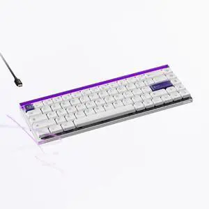 MelGeek MADE68 Air 65% Low-Profile Gaming Keyboard with TTC KOM mini Magnetic switches, Rapid Trigger Toggle, 8000 Hz Polling Rate, Snap Tap-Purple