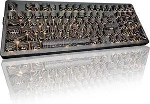 ZORNHER ZH980 Wireless Mechanical Gaming Keyboard, 95% Black Custom Creamy Keyboard with Numeric Keypad, IMD PBT Keycaps, Pre-lubricated Linear Switches, Hot-Swappable