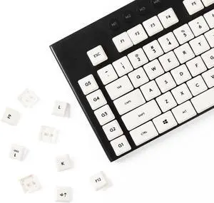 YMDK Solid Color Minimalist Style Keycaps PBT Material Low Profile Keycap Compatible with Logi G813 G815 G913 G915 tkl Mechanical Keyboard