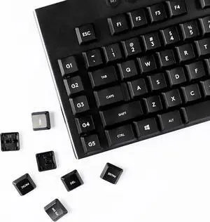 YMDK Solid Color Simplicity Keycaps PBT Material Low Profile Keycap Compatible with Logi G813 G815 G913 G915 G913 tkl G915 Keyboard