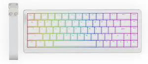 EPOMAKER HE68 Lite Hall Effect Gaming Keyboard, 8k Polling & 128K Scan Rate, 0.005mm Adjustable Trigger, 0.125ms Latency, 5-Layer Sound-Dampened, Snap Key, SOCD, A-RGB, Wired, Mac Software (White)