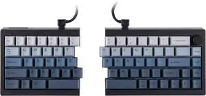EPOMAKER Split65 QMK/VIA Programmable Keyboard, Wireless Mechanical Keyboard in 2.4Ghz/Bluetooth/Type-C, Ergonomic Gaming Keyboard in Split Layout with RGB Backlit (Wisteria Linear Switch)