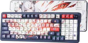Redragon K686 PRO SE 98 Keys Wireless Gasket RGB Gaming Keyboard, 3-Modes Anime Mechanical Keyboard w/Hot-Swap Socket, Dedicated Knob Control & Sound Absorbing Pads, Custom Hi-Fi Linear Switch
