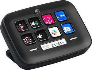 Elgato Stream Deck Neo (Black)  8 Customizable Keys, 2 Touch Points, Speed Through Tasks & Workflows - Control Word, Excel, PowerPoint, Teams, Zoom, Spotify and More - Works with Mac & PC