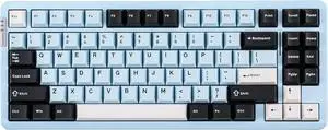 EPOMAKER X LEOBOG HI86 Wireless Gaming Keyboard, Gasket Aluminum Mechanical Keyboard with Spray-Painted Finish, Hot Swap Programmable Keyboard, RGB Backlit for Win/Mac/Gaming (Blue)